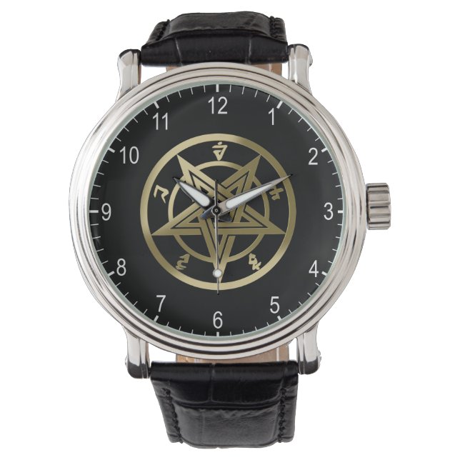 Reloj De Pulsera Símbolo pentagrama clásico (Anverso)