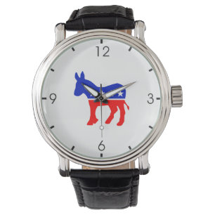 Reloj De Pulsera Símbolo político Fiesta democrático (burro)