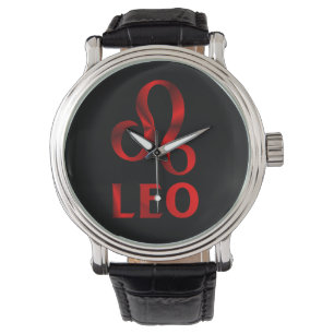 Reloj De Pulsera Símbolo rojo de Leo