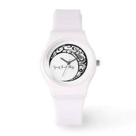 Reloj De Pulsera Símbolo tribal de luna personalizado