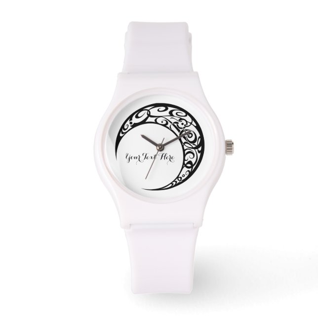 Reloj De Pulsera Símbolo tribal de luna personalizado (Anverso)