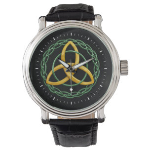 Reloj De Pulsera Símbolo triquetra célico de la cinta trinidad