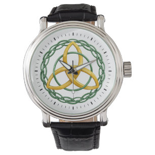 Reloj De Pulsera Símbolo triquetra célico de la cinta trinidad