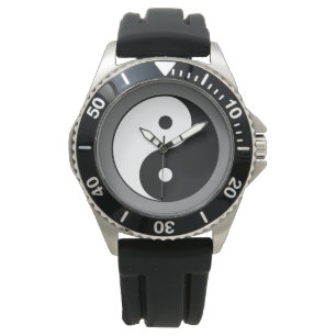 Reloj De Pulsera Símbolo Yin y Yang (taoísta chino Taijitu)