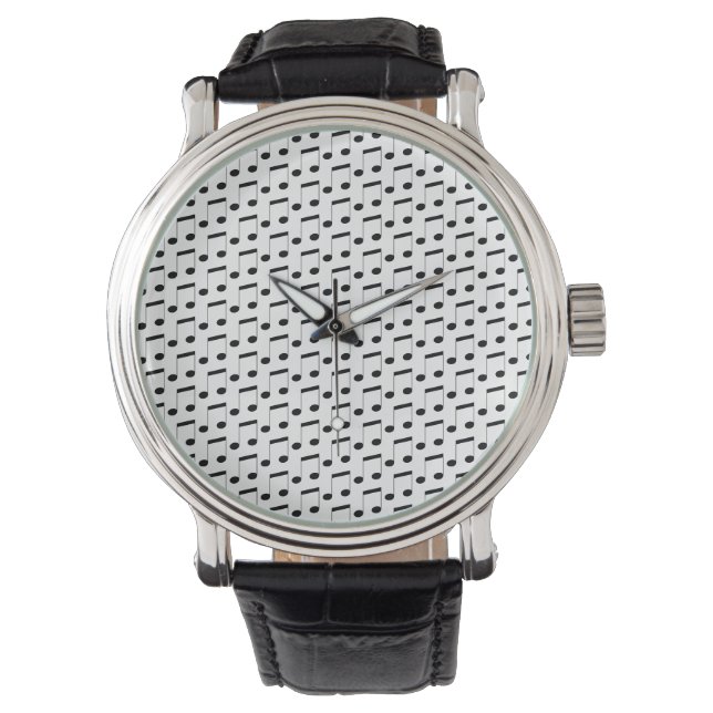 Reloj De Pulsera Símbolos De Octava Notas Musicales, (Anverso)