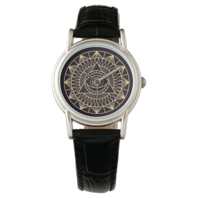 Reloj De Pulsera Símbolos de Wiccan (Anverso)