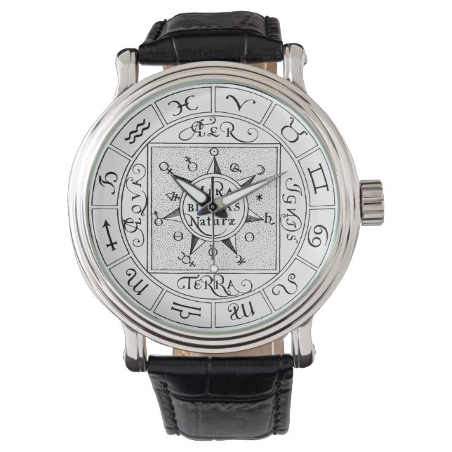 Reloj De Pulsera Símbolos de Zodiac y Planet Mandala (Anverso)