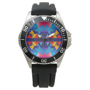 Reloj De Pulsera Símbolos geométricos Resumen #10 Diseño 2