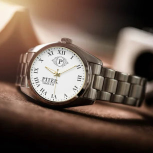 Reloj De Pulsera Simple classic look Monogram