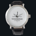 Reloj De Pulsera SIMPLE MINIMAL añada tu nombre personalizado groom<br><div class="desc">diseño</div>