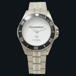 Reloj De Pulsera SIMPLE MINIMAL añada tu nombre personalizado groom<br><div class="desc">diseño</div>