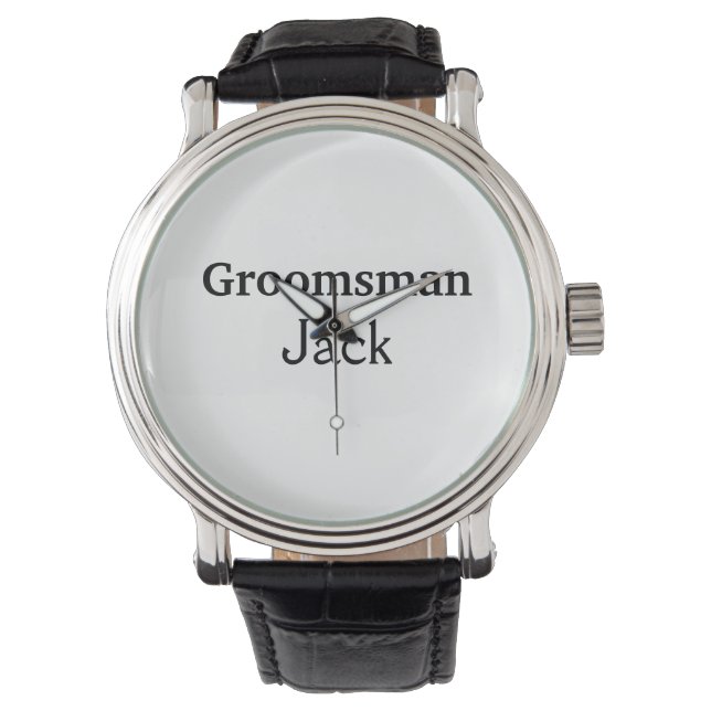 Reloj De Pulsera SIMPLE MINIMAL añada tu nombre personalizado groom (Anverso)