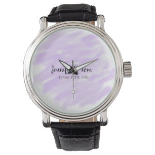 Reloj De Pulsera simple mínimo agregar su nombre unidad de boda per