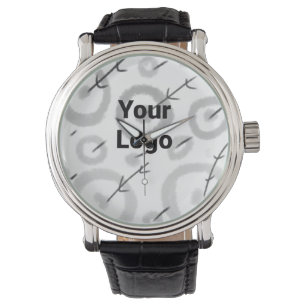 Reloj De Pulsera simple mínimo añadir su nombre MONOGRAM GROOMSMEN 