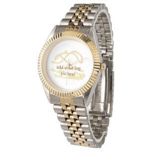 Reloj De Pulsera simple mínimo añadir su nombre MONOGRAM GROOMSMEN 