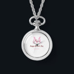 Reloj De Pulsera simple mínimo día de la madre monograma nombre ros<br><div class="desc">diseño hermoso</div>