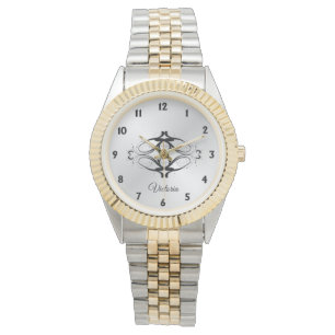 Reloj De Pulsera Simple pergamino personalizado