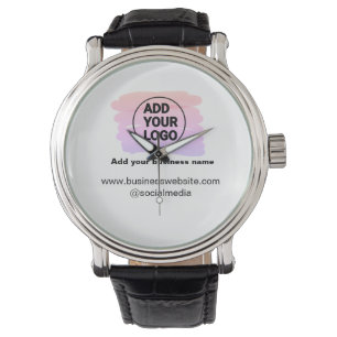 Reloj De Pulsera simple y mínimo añadir su logotipo/diseño acuar
