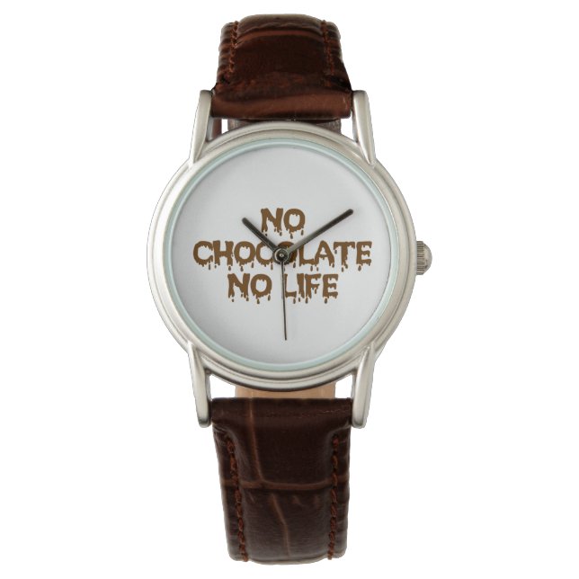 RELOJ DE PULSERA SIN CHOCOLATE NI VIDA (Anverso)