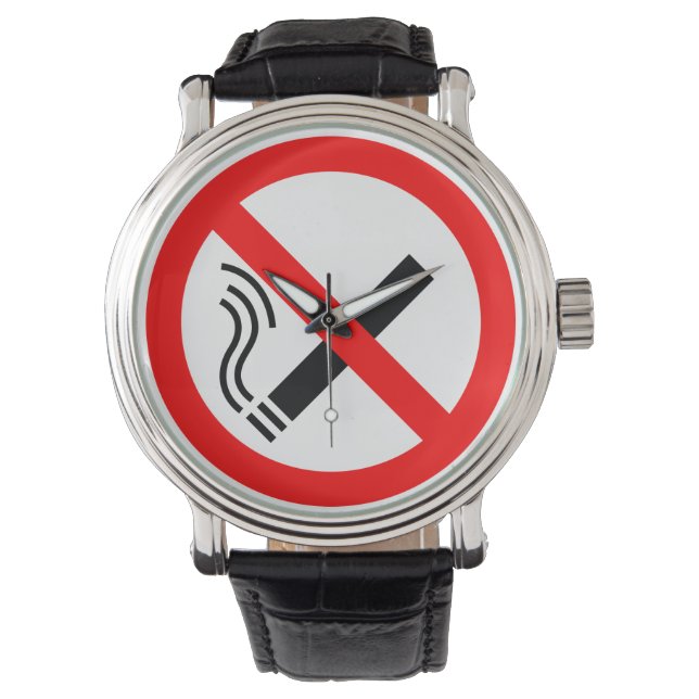 Reloj De Pulsera SIN Rótulo para fumadores - Señalización en el Rei (Anverso)
