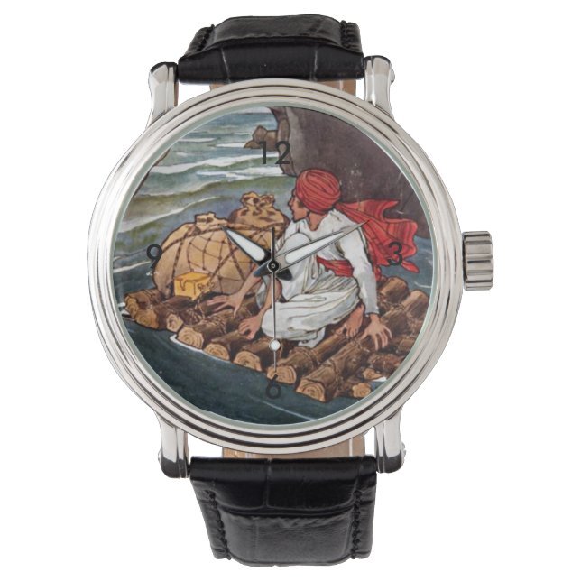 Reloj De Pulsera Sinbad the Sailor Shipwreck Treasure Aladdin Boy (Anverso)