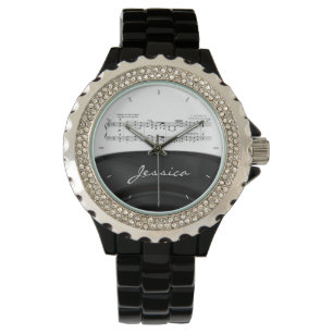 Reloj De Pulsera Sinfonía de Beethoven #9 (Negro)