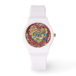 Reloj De Pulsera Sinopsis De Corazón Rasca Sprinkles Art Love