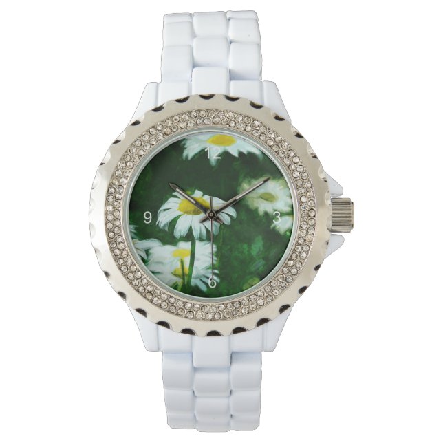 Reloj De Pulsera Sinopsis de Oxeye White Daisies (Anverso)