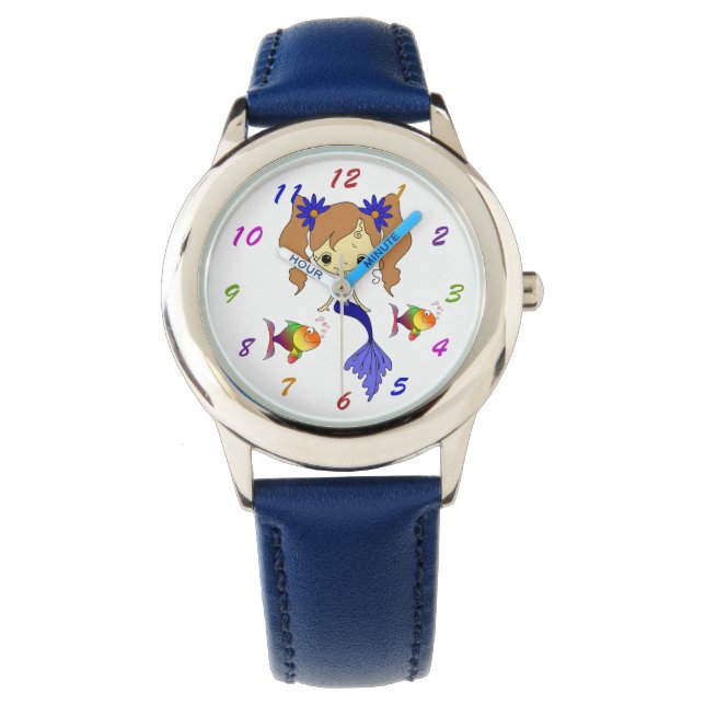 Reloj De Pulsera Sirena azul (Anverso)