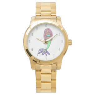 Reloj De Pulsera sirena de arco iris rosa azul violeta verde rizo n