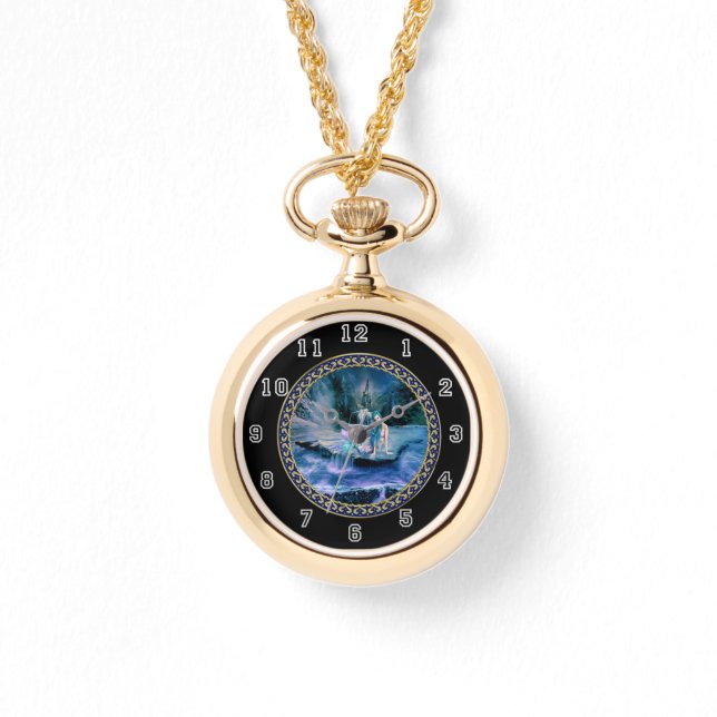 Reloj De Pulsera Sirena de pelo turquesa (Anverso)