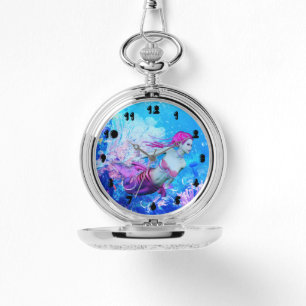 Reloj De Pulsera Sirena del velo de coral