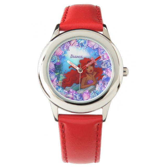 Reloj De Pulsera Sirena negra (Anverso)