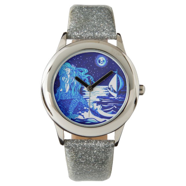 Reloj De Pulsera Sirena peinando su pelo (Anverso)