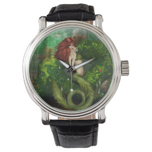 Reloj De Pulsera Sirena pelirroja
