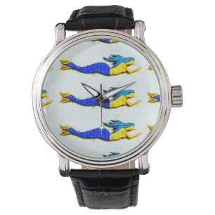 Reloj De Pulsera sirenas de cola azul