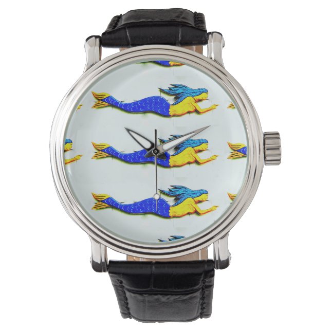 Reloj De Pulsera sirenas de cola azul (Anverso)
