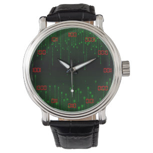 Reloj De Pulsera Sistema binario muy Guay y creativo