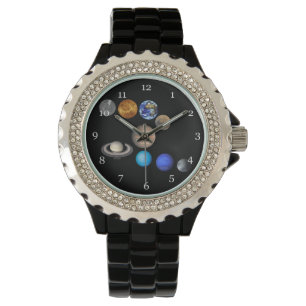 Reloj De Pulsera Sistema solar nueve planetas miran.