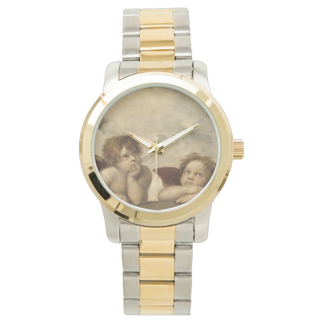 Reloj De Pulsera Sistine Madonna Angels por Raphael (Anverso)