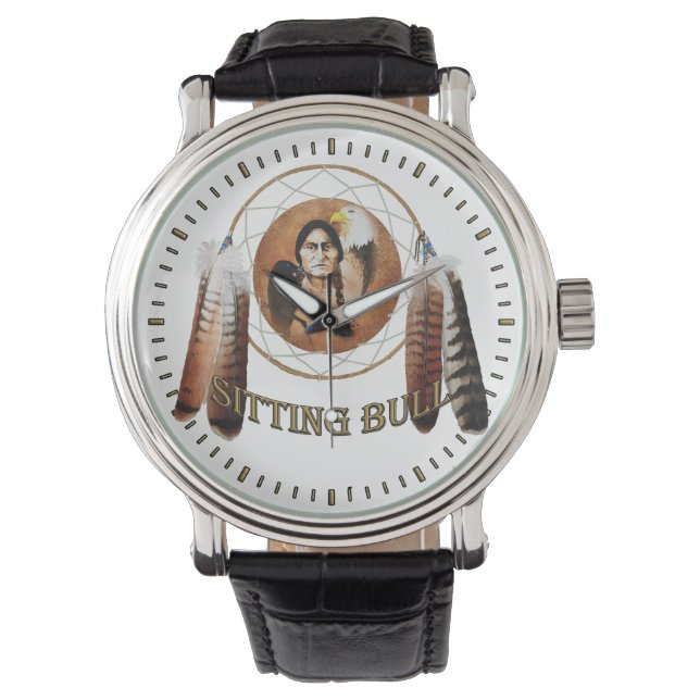 Reloj De Pulsera Sitting Bull Dreamcatcher (Anverso)