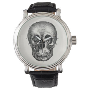 Reloj De Pulsera Skeleton retro de cráneo vintage de 1800