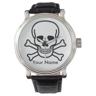Reloj De Pulsera Skull y Crossbone en Watch Personalice