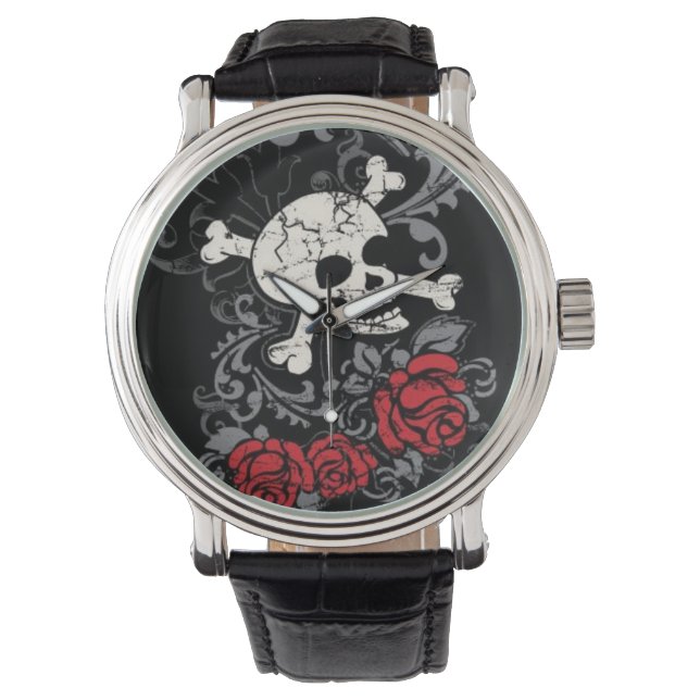 Reloj De Pulsera Skull y Rosas Watch (Anverso)