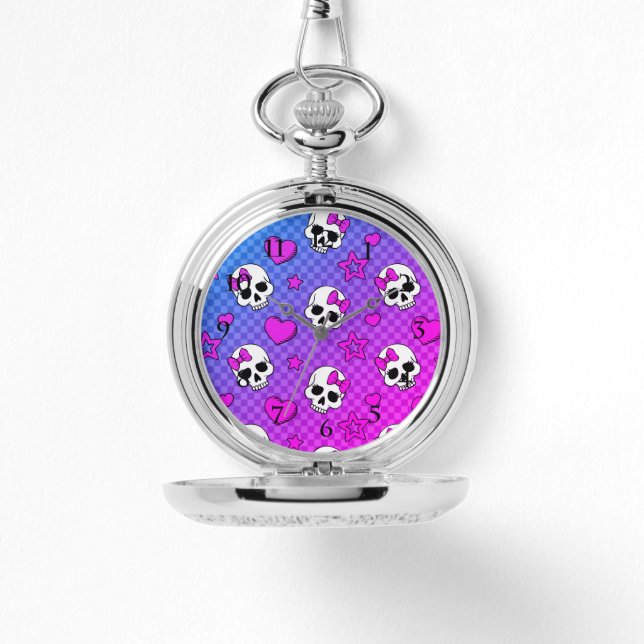 Reloj De Pulsera Skully Pop Kawaii (Anverso)