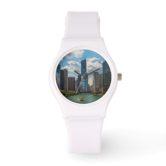 Reloj De Pulsera Skyline Chicago (Anverso)