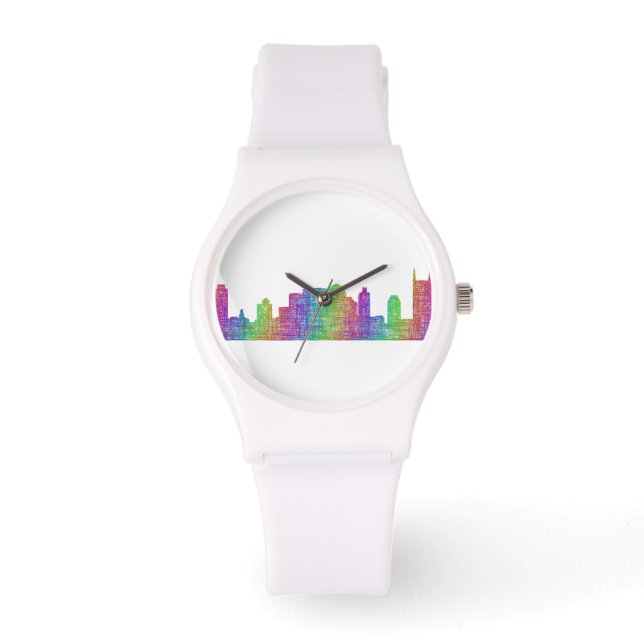 Reloj De Pulsera Skyline de Nashville (Anverso)