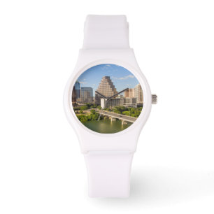 Reloj De Pulsera Skyline del centro de la ciudad en el lago Lady Bi