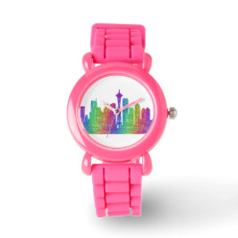 Reloj De Pulsera Skyline Seattle
