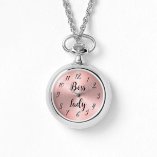 Reloj De Pulsera Sleek Ombre Pink Bosque Lady